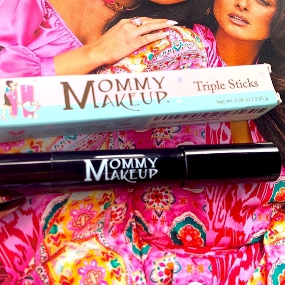 Mommy Makeup triple sticks full size lipstick and cream blush shade Tess - Picture 1 of 5